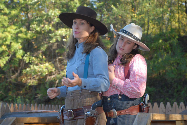 Appaloosa Amy and Snazzy McGee.