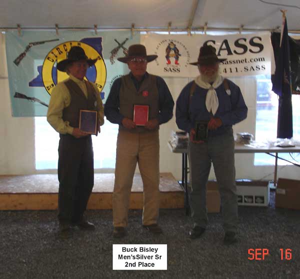 Buck Bisley placed 2nd in Men's Silver Senior.